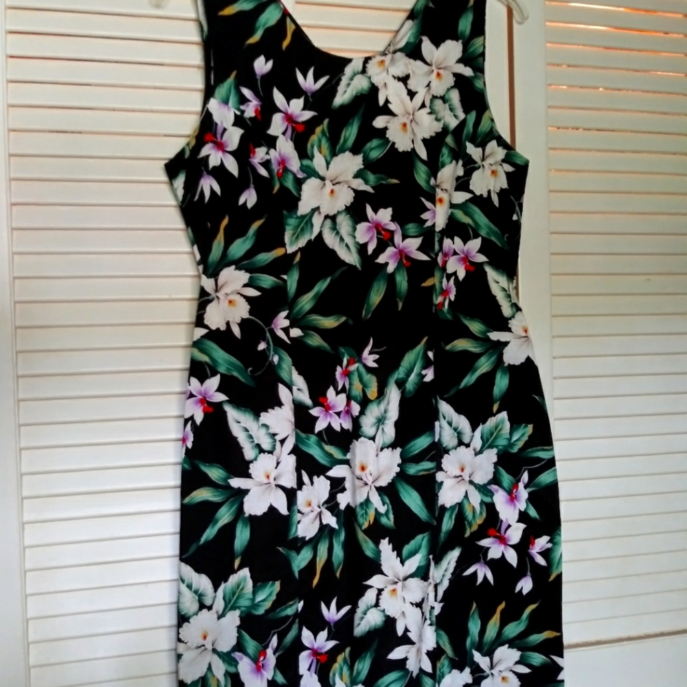 EVERGREEN ISLAND HAWAIIAN Dress Junior M/Jr.7